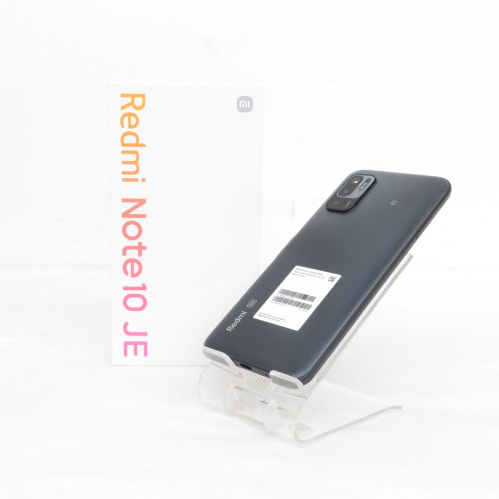 新品　Redmi Note 10 JE グラファイトグレー au ムスビー｜安心保証 新品同様 Redmi Note 10 JE XIG02