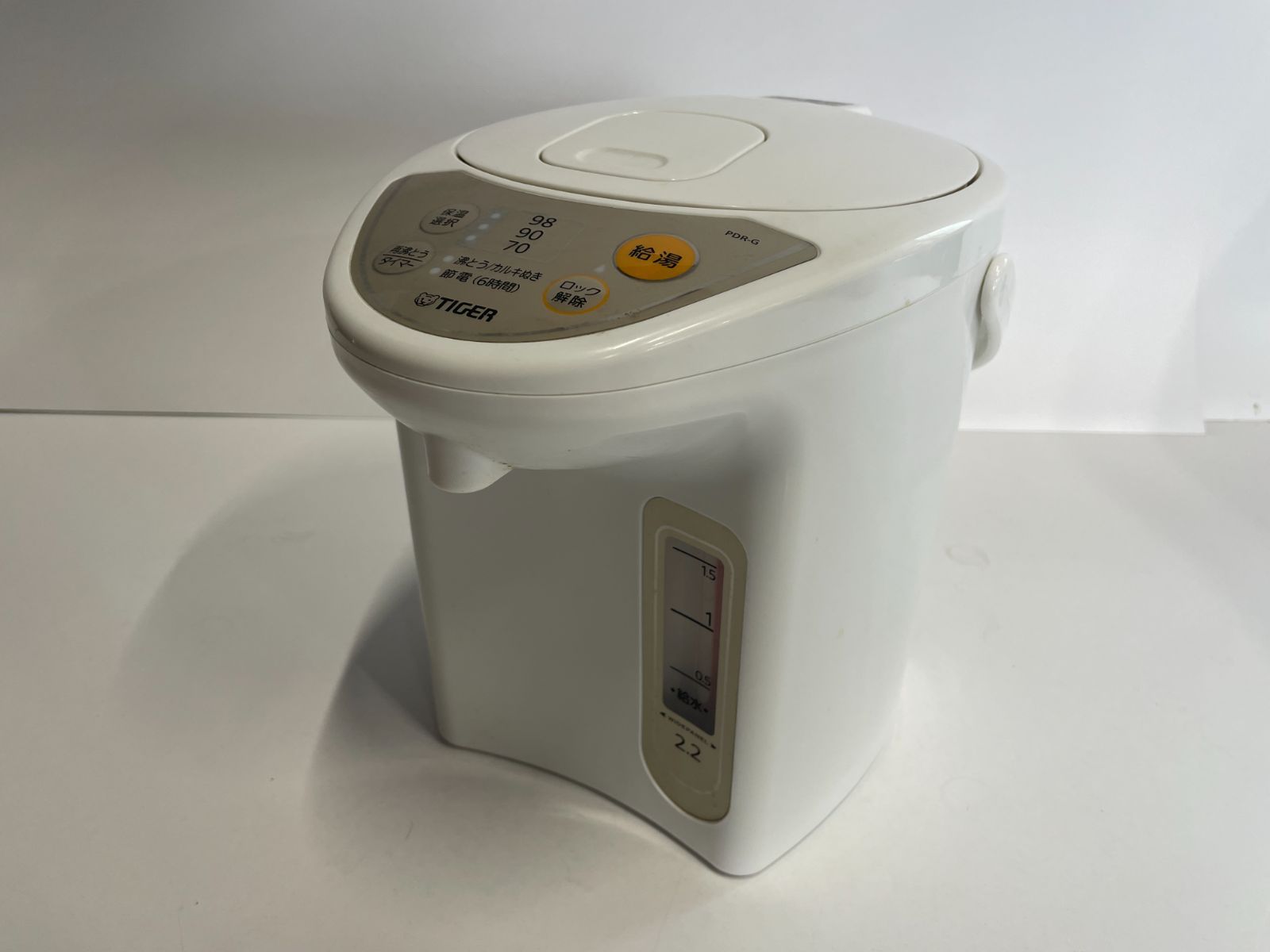 タイガー 魔法瓶 マイコン 電気 ポット 2.2L ホワイト PDR-G221-W Tiger 在庫有・即納タイガー 魔法瓶 マイコン 電気 ポット 2.2L ホワイト