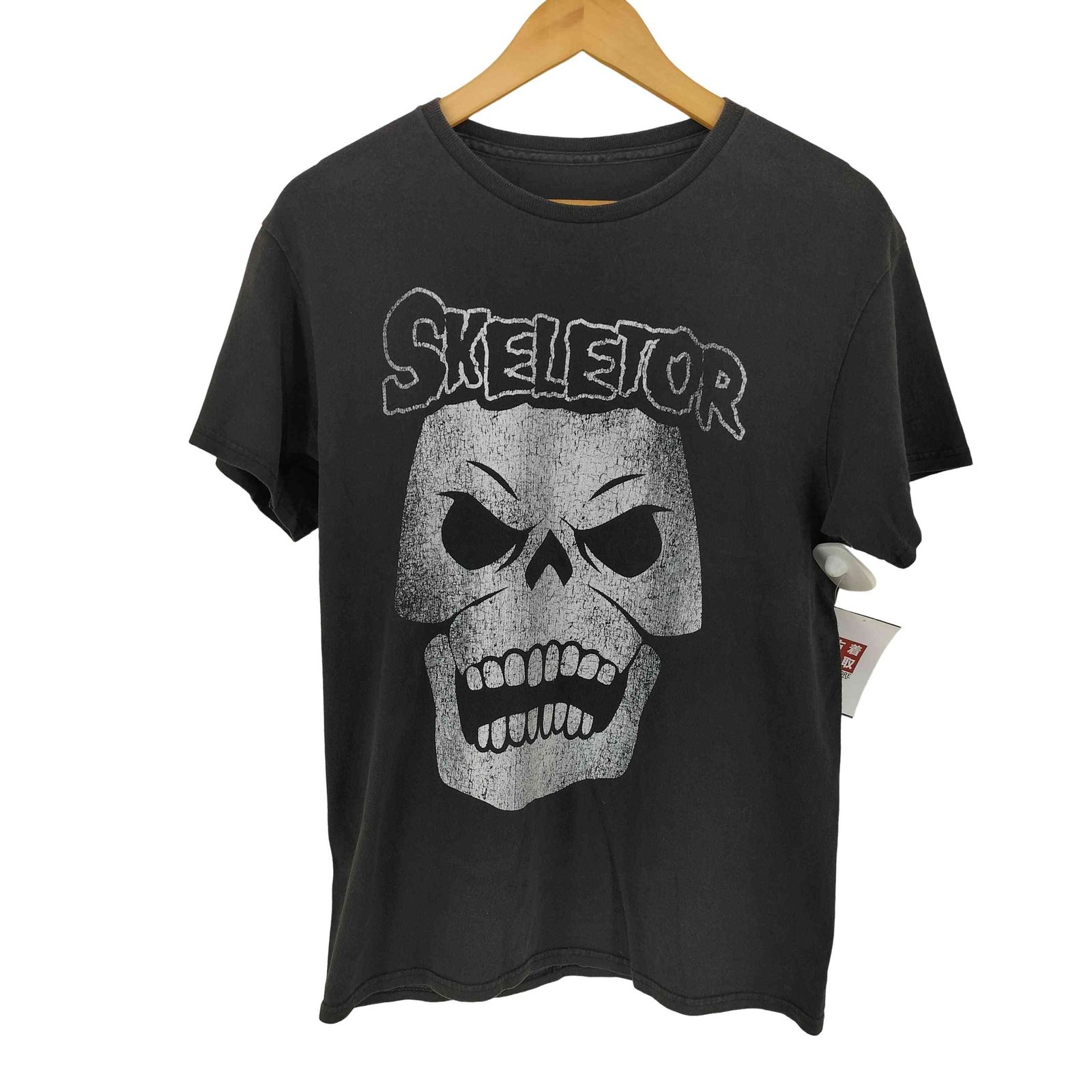 ユーズドフルギ USED古着 SKELETORプリント Tシャツ メンズ 表記