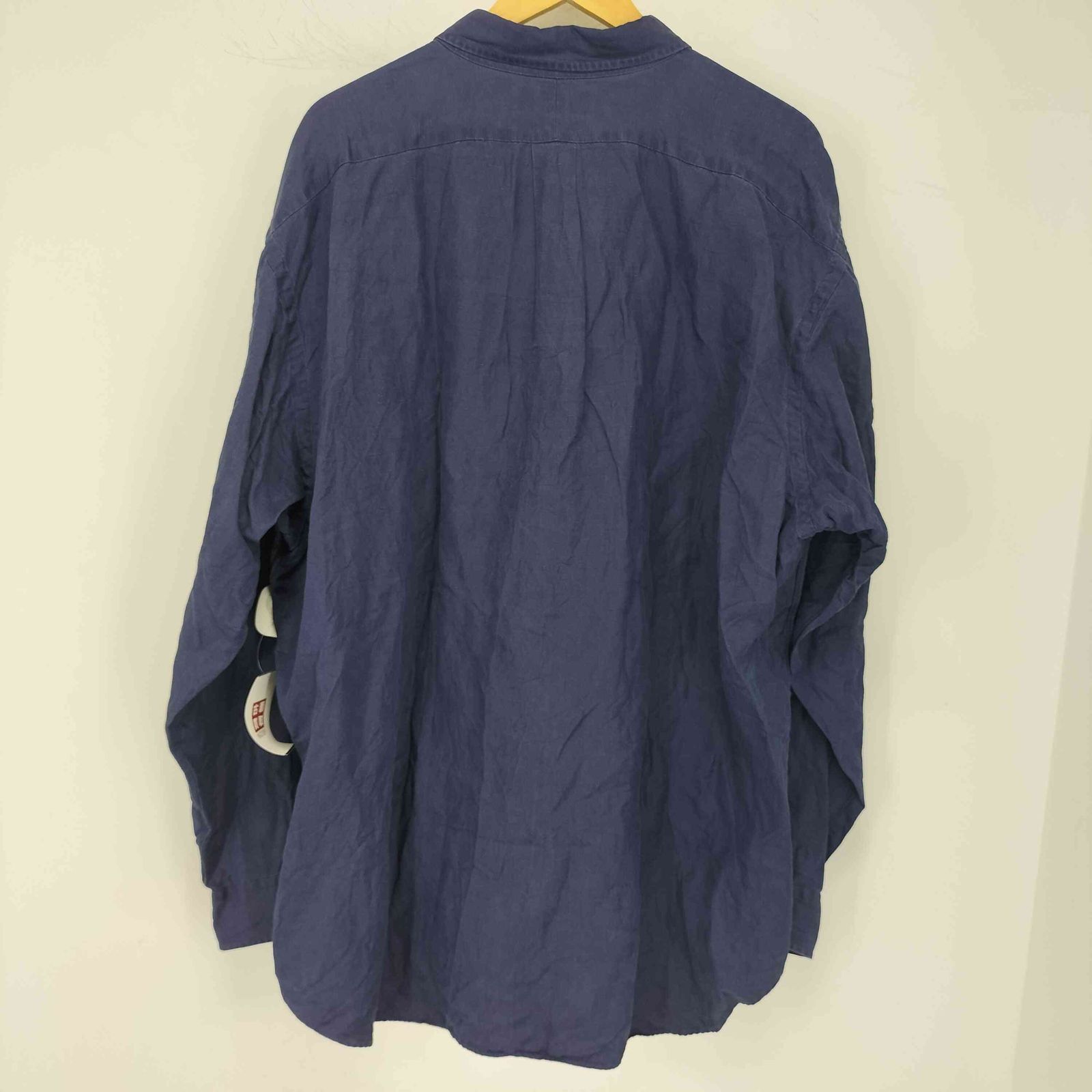 ラルフローレン RALPH LAUREN 90S blake シルク リネン混 ボタンダウンシャツ メンズ XXL