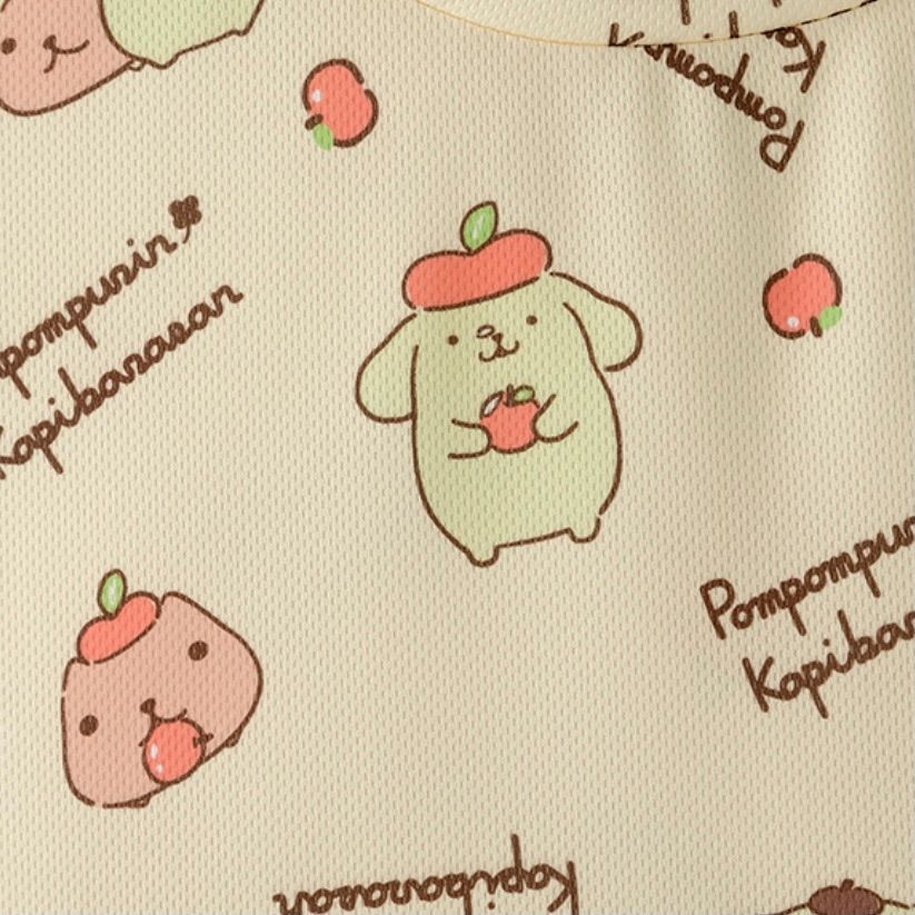 メルカリshops 希少 完売品 ポムポムプリン カピバラさん メッシュ素材 半袖tシャツ 3l