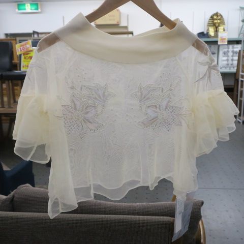 ☆未使用(タグ付)☆SNIDEL 　ブラウス　サイズF 未使用・タグ付＞SNIDEL/スナイデル ブラウス シアー - メルカリ