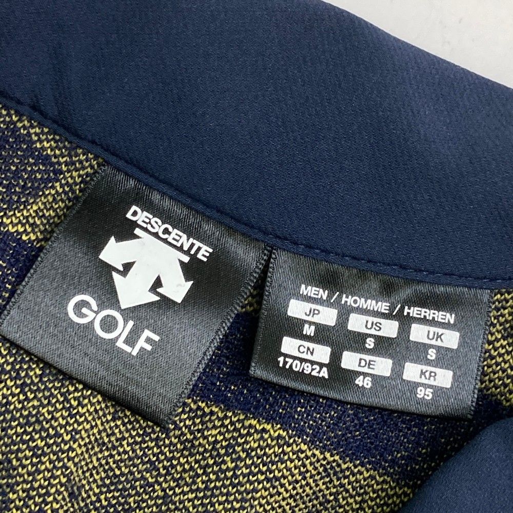 サイズ：M DESCENTE GOLF デサントゴルフ 切替 ジップジャケット