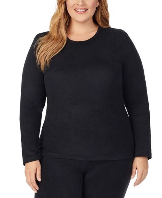 売れ筋商品|||クドルドッズ カットソー トップス レディース Plus Size Softwear with Stretch V-Neck Top Black Softwear With Stretch Long Sleeve V-Neck PLUS – Cuddl Duds