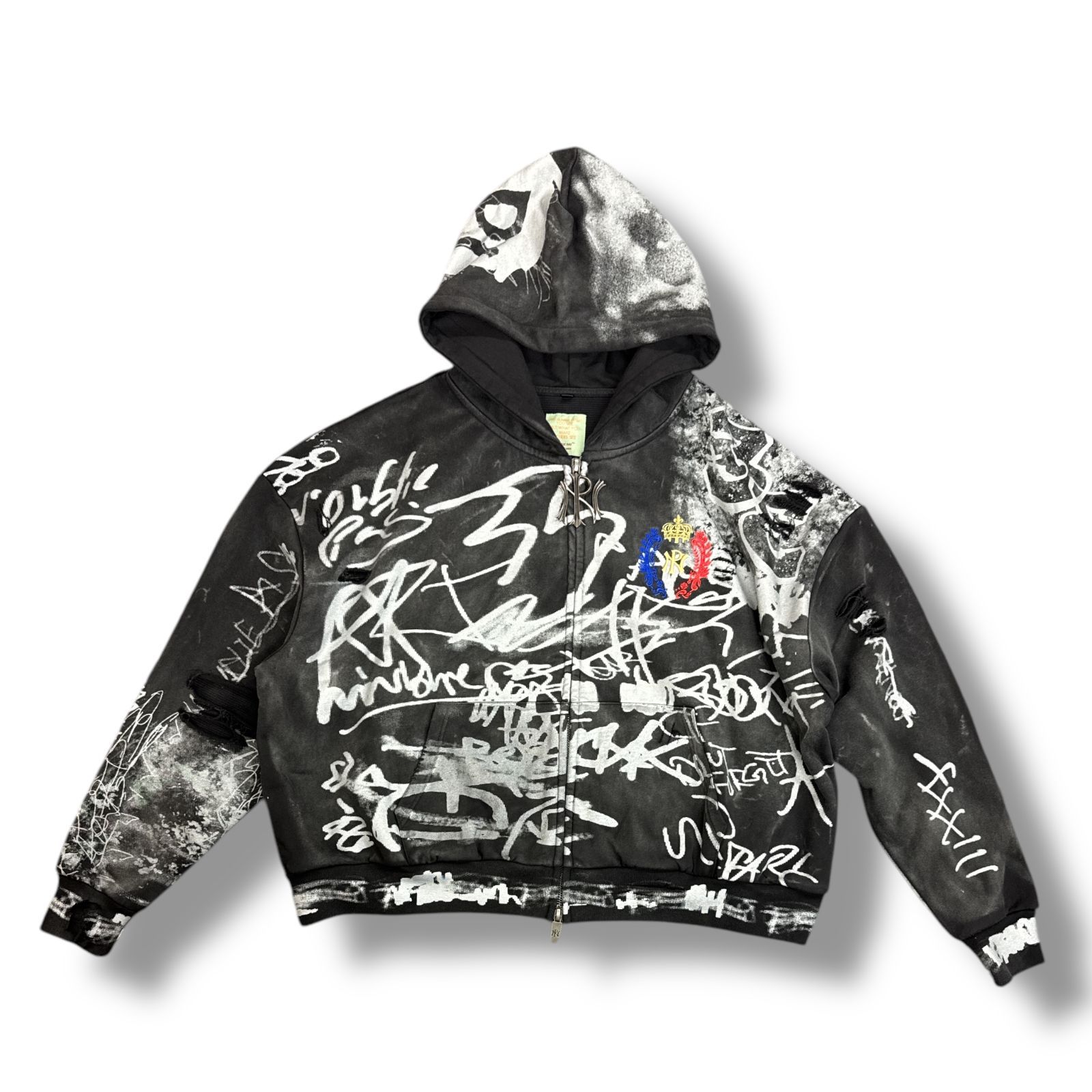 参考上代60280円 未使用品 NOUBLIE PAS Graffiti Zip-Up Hoodie