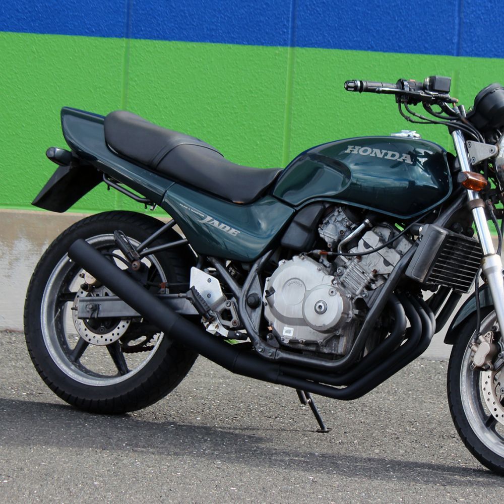 MADMAX製 ジェイド250/JADE(MC23)用ショート管マフラー ブラック
