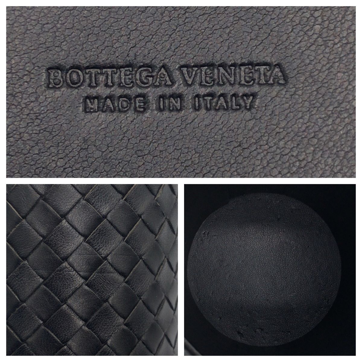 BOTTEGAVENETA ボッテガヴェネタ イントレチャート 男女兼用 ブラック ...