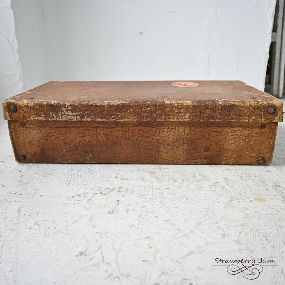 L3612-99-17 注文 英国アンティーク トランク トランクレザー 収納