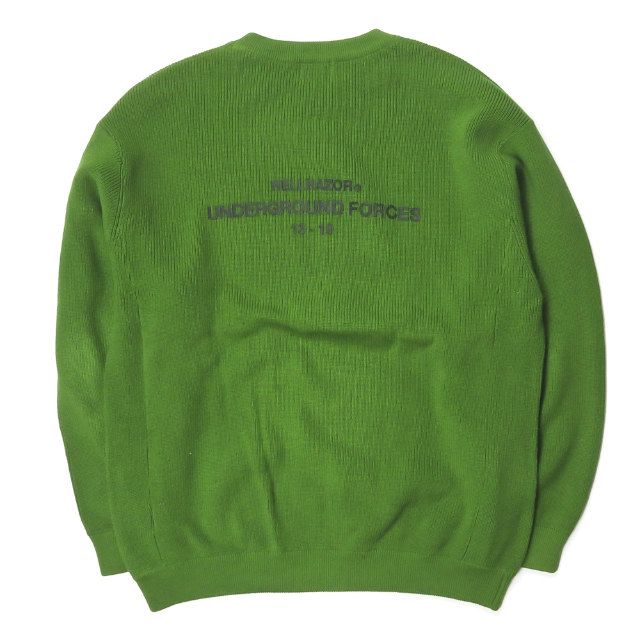 HELLRAZOR ヘルレイザー 19AW UNDER GROUND FORCE Crew Knit Sweater 