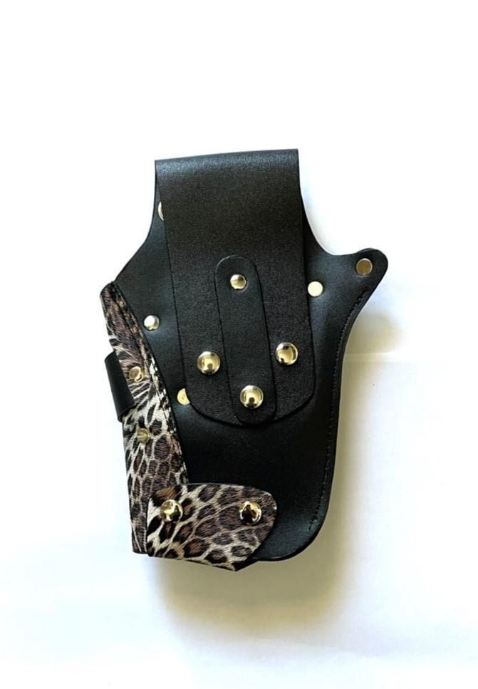 5丁用シザーケース（シザーベルト） 豹柄 / レオパード×黒 - メルカリ