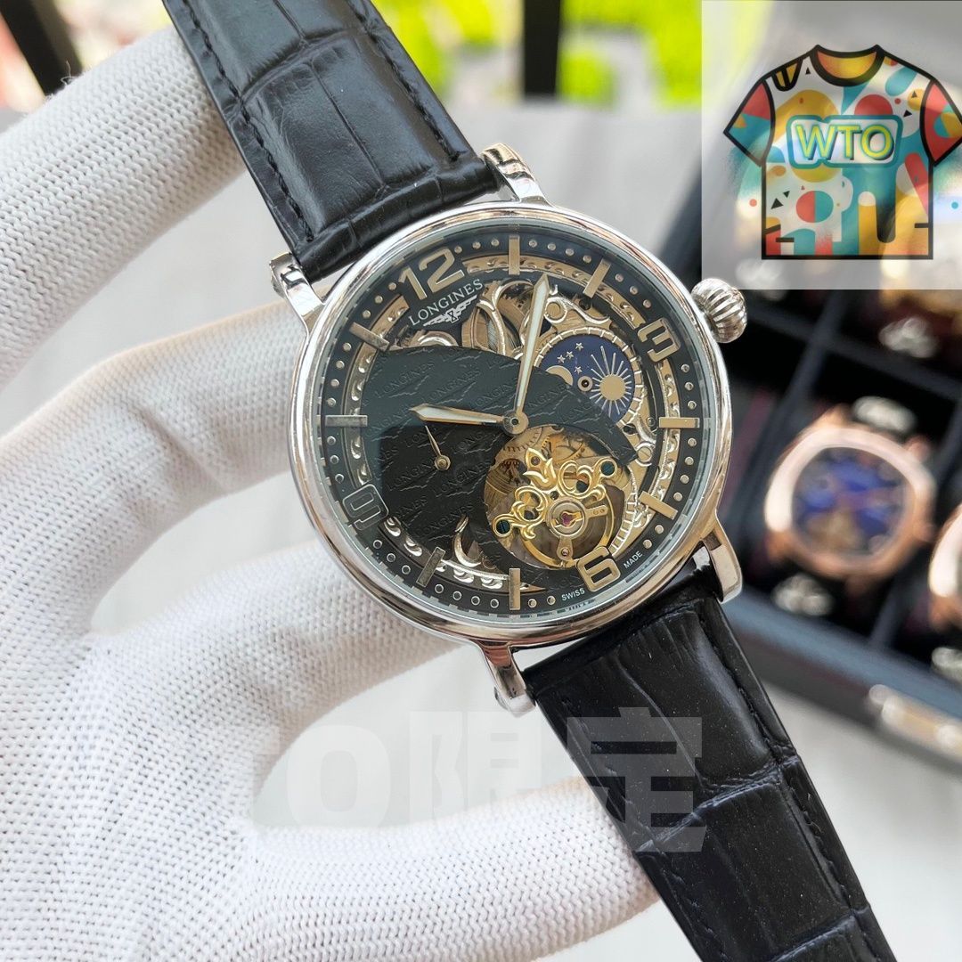 ロンジンクオーク腕時計メンズ稼働品2月7日迄の出品 今日WTO】LONGINES ロンジン 高級男性用時計 本革ストラップ-WTO