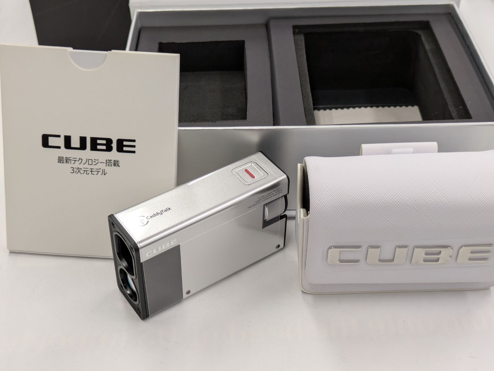 新品未使用品】キャディトーク CUBE 距離測定器 レトロシルバー 新品未使用品】キャディトーク CUBE 距離測定器 レトロシルバー