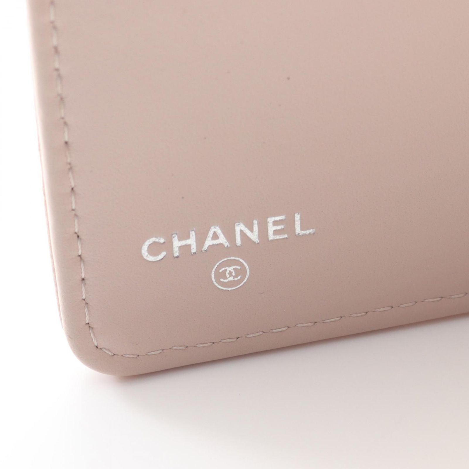 シャネル CHANEL 二つ折り長財布 マトラッセ A31509 ピンク キャビア