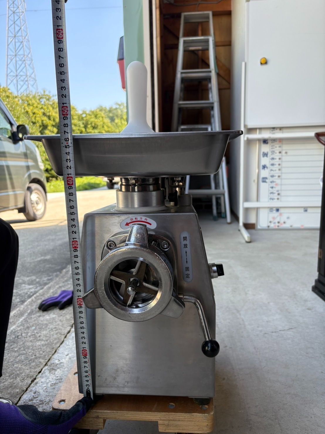 なんねつ　南常　ミートチョッパー　２００V　ミンチ　挽肉　食品加工　M-22E なんねつ 南常 ミートチョッパー 200V ミンチ 挽肉 食品加工