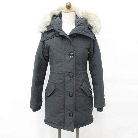 カナダグース CANADA GOOSE ロスクレア パーカ ROSSCLAIR PARKA コート ダウンコート フード ファー ブラック 黒 XS  2580LA - メルカリ