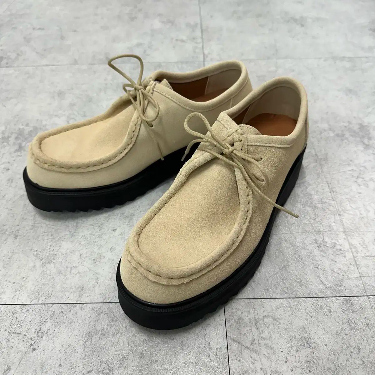 250 セカンドアトリエ 3300BS BEIGE スエード モックシューズ