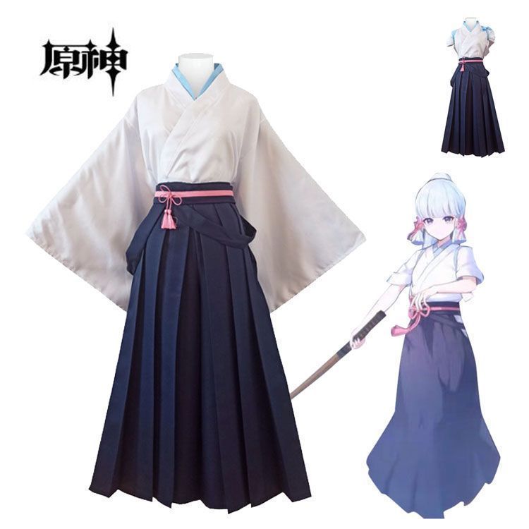原神 Genshin コスプレ衣装 神里綾華 かみさとあやか 剣道服 げんしん コスチューム コスプレ衣装 コスチューム ハロウィン クリスマス 制服 大人 子供 cosplay イベント