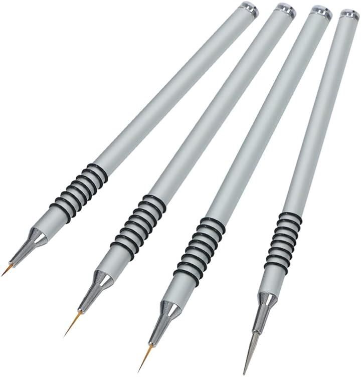 All Bright AllBright Sumi Brush, Steel Brush, Face Brush, Plastic Model Model, Gunpla Figure, Nail Art, Paint, Painting, Miniature Painting, Coloring Book Brush, Craft Ink, Doll Maker, Doll Maker, Extra Fine (4 Pcs)