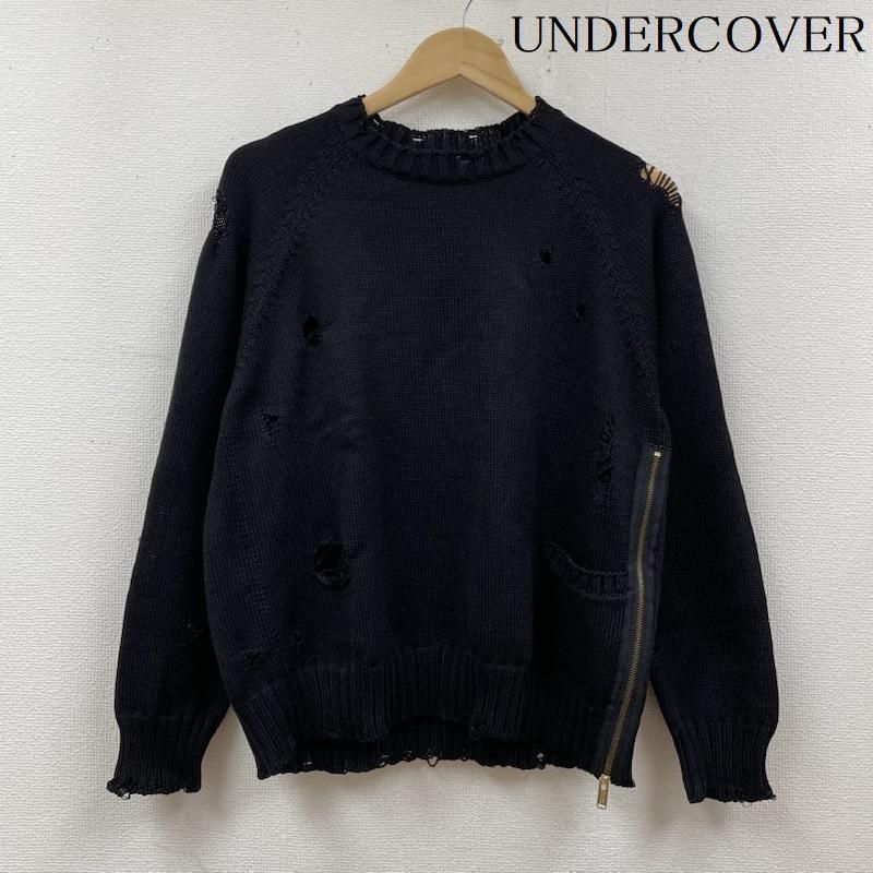 undercover アンダーカバー ボロニットカーディガン カーキ size3 - トップス