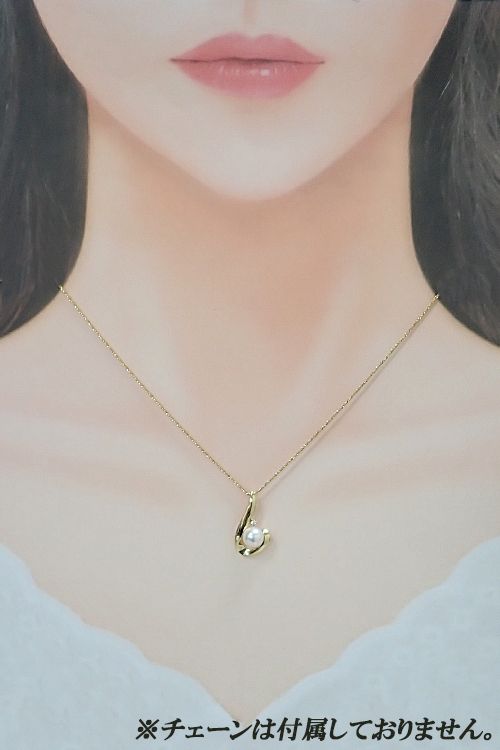 ○ミキモト アコヤ真珠ネックレストップk18 楽天市場】ミキモト デザインネックレス アコヤ真珠 7.4mm K18