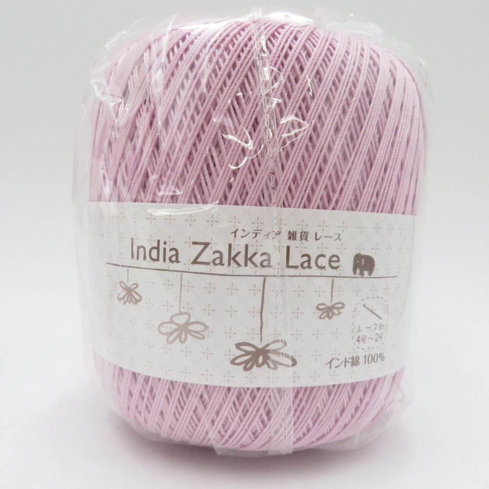 毛糸 毛糸ピエロ India Zakka Lace インディア雑貨レース レース糸 4玉