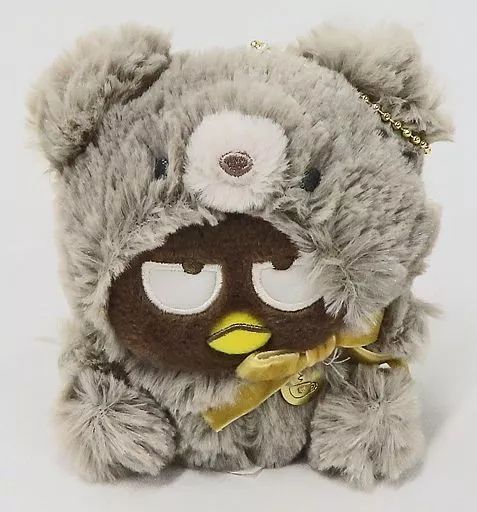 雑貨　バッドばつ丸(黒ゴマラテ風) ラテクマ マスコットホルダー 「サンリオキャラクターズ」 中古】雑貨 バッドばつ丸(黒ゴマラテ風) ラテクマ マスコット
