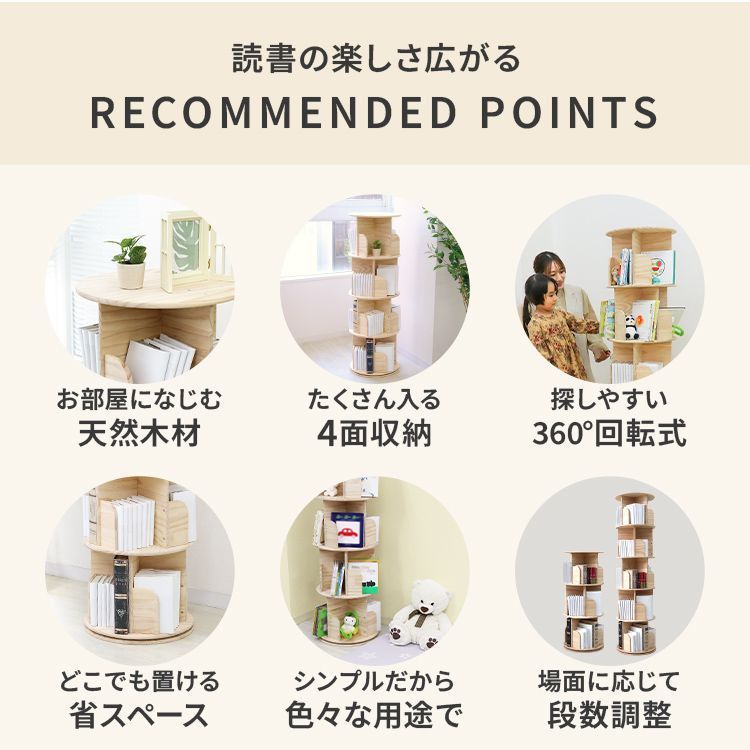 回転式本棚 回転式