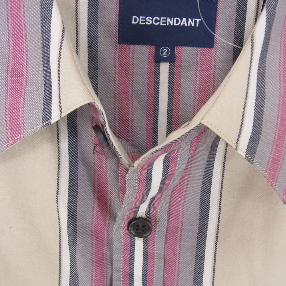 DESCENDANT ディセンダント 長袖シャツ 22SS CHIEF MULTI STRIPE LS 
