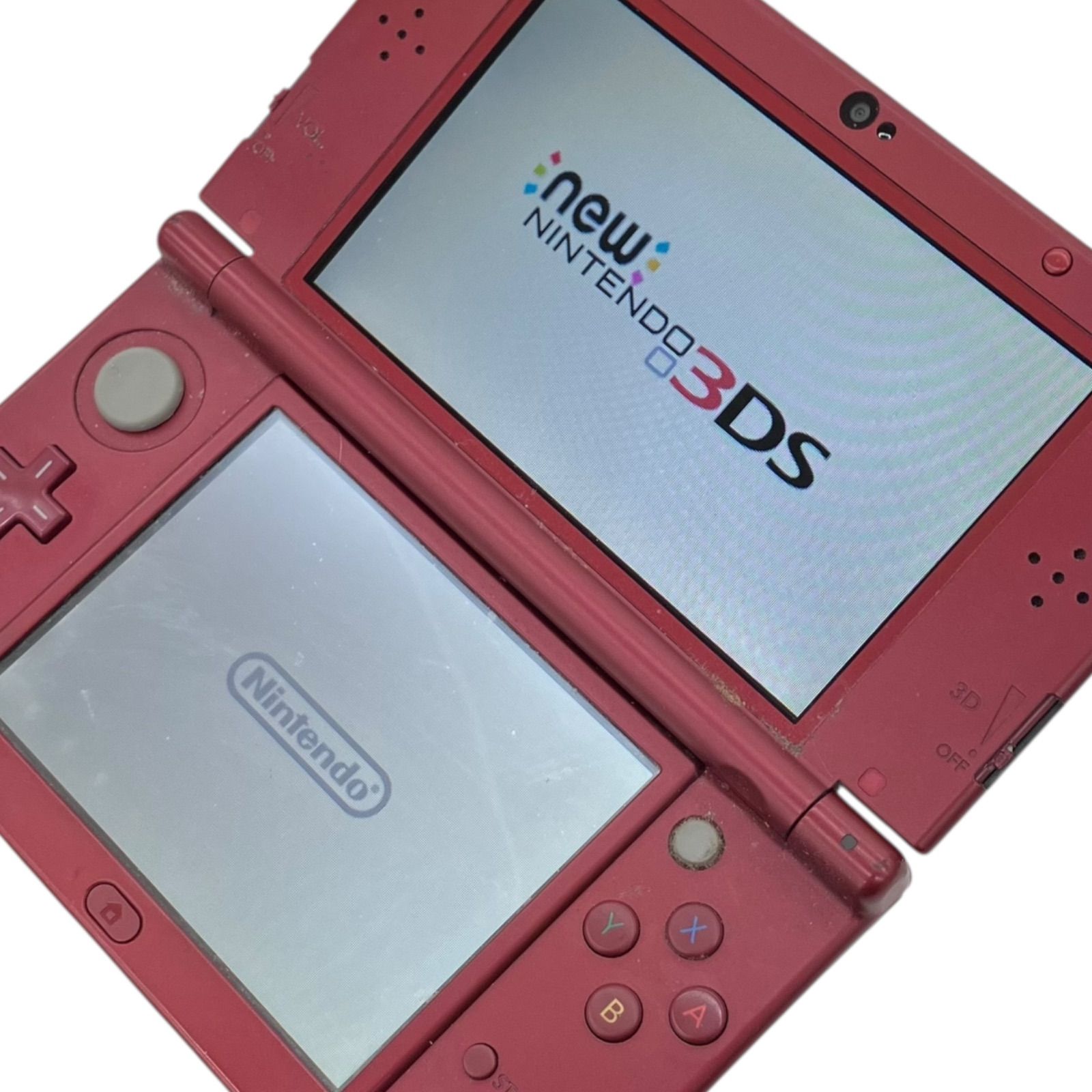 ニンテンドー　３ＤＳ本体　フレアレッド　充電スタンド　タッチペン 動作良好】ニンテンドー3DS フレアレッド 本体 タッチペン 充電