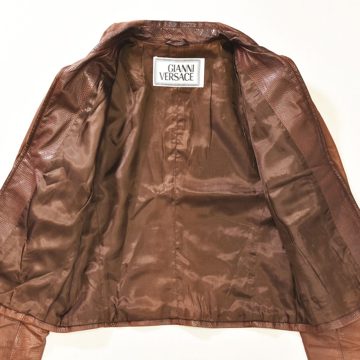 80s 90s vintage イタリア製 leather 麻 綿 80s - vintage レザージャケット 革ジャン イタリア製 ブラック 黒 90s