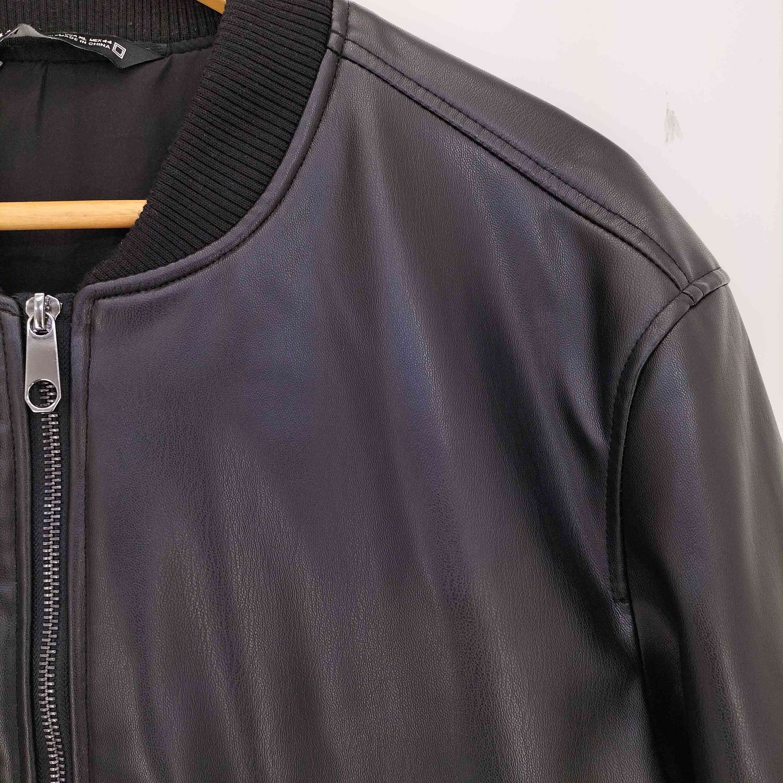 美品 ZARA ラムレザー 羊革 ダブルライダースジャケット ブラック