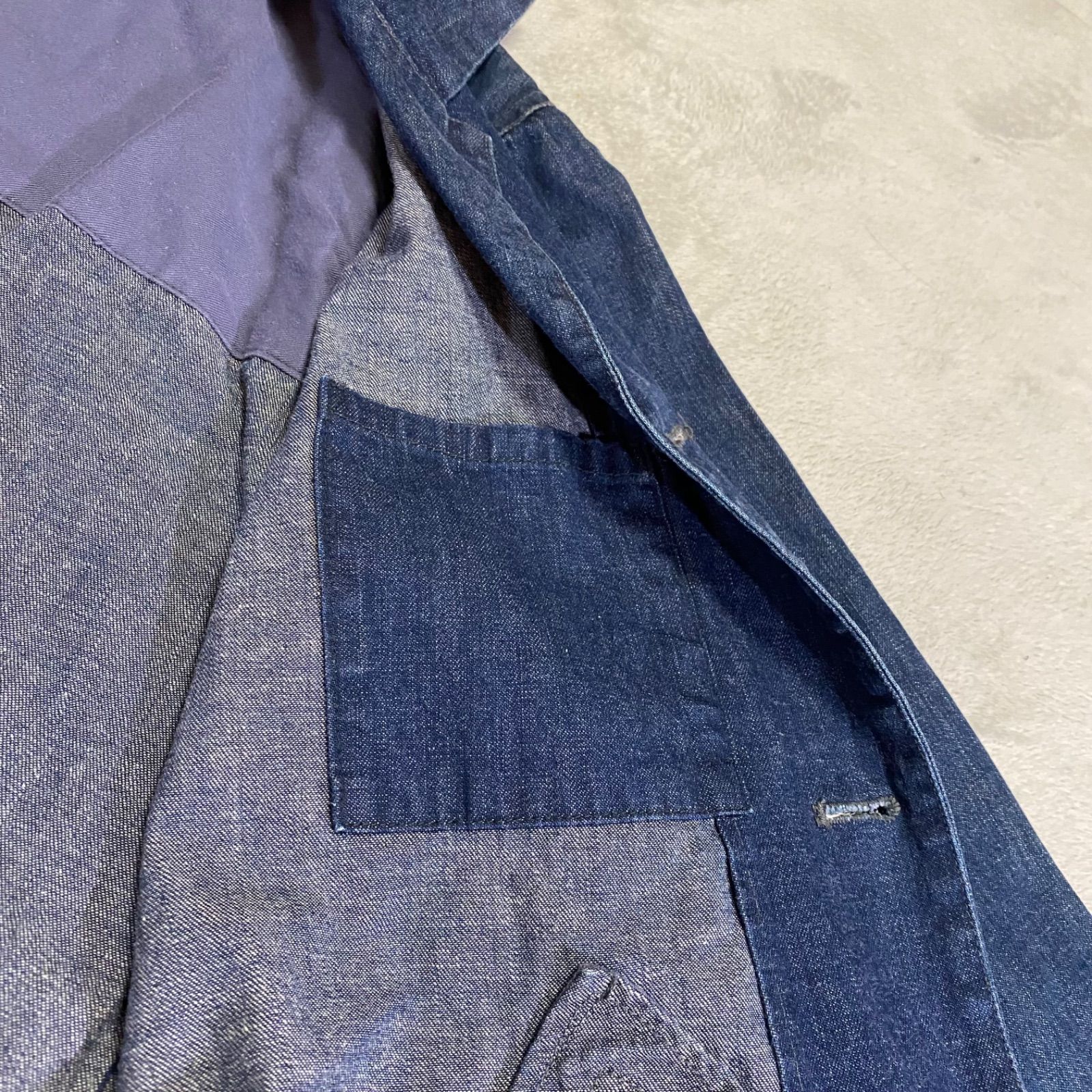 BLUE BLUE デニムカバーオール インディゴ サイズ1 ブルーブルー