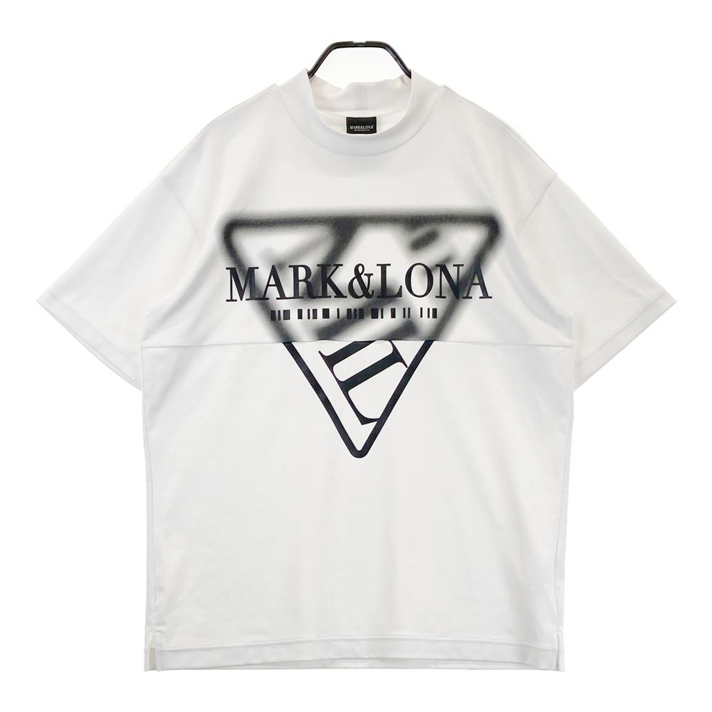 サイズ 50 MARK-LONA マークアンドロナ 2025年 ハイネック 半袖Tシャツ ホワイト系 240101427935 ゴルフウェア メンズ ストスト