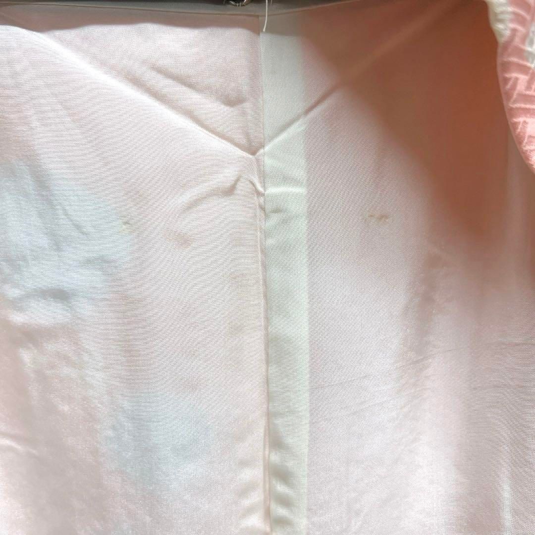 ゑり善 付け下げ 刺繍 桔梗 抽象花 絞り 籠目地紋 着物 104a d