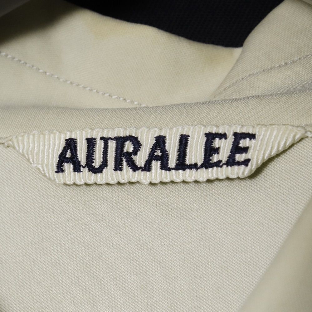 AURALEE WASHED FINX TWILL HALF SLEEVED BIG SHIRTS サイズ5