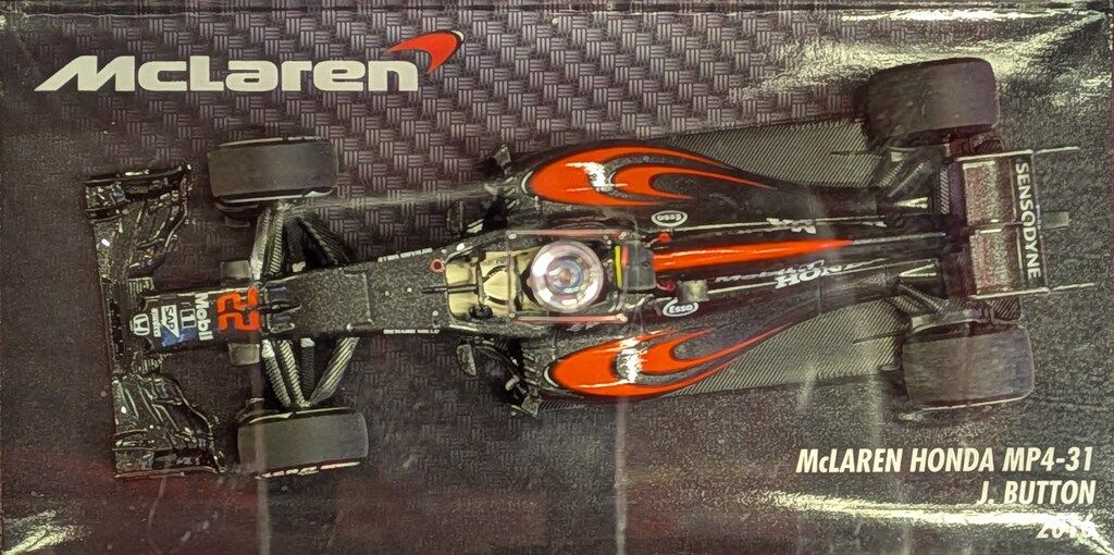  MIKILEE 1 43ミニカー McLAREN HONDA MP 4 31 J BUTTON 2016 自動車 模型 プラモデル