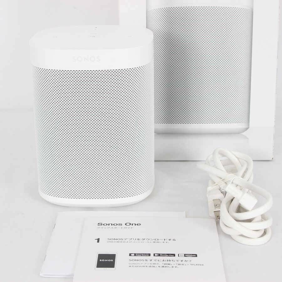 Sonos One Gen2 スマートスピーカー ONEG2JP1 ホワイト AirPlay2対応 アレクサ搭載 ソノス ワン 本体