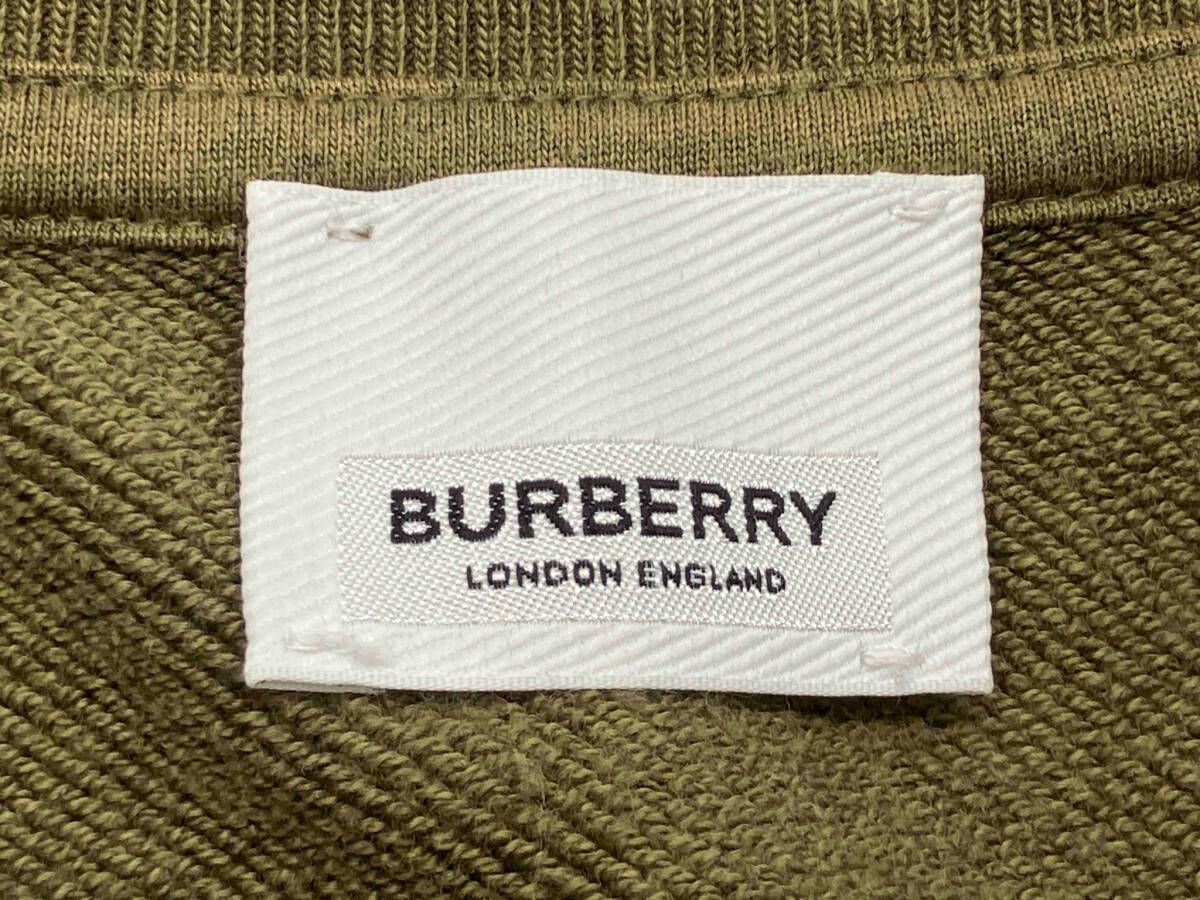 BURBERRY|バーバリー|スウェット|長袖Tシャツ|カーキ|フロントロゴ|8012484|128cm