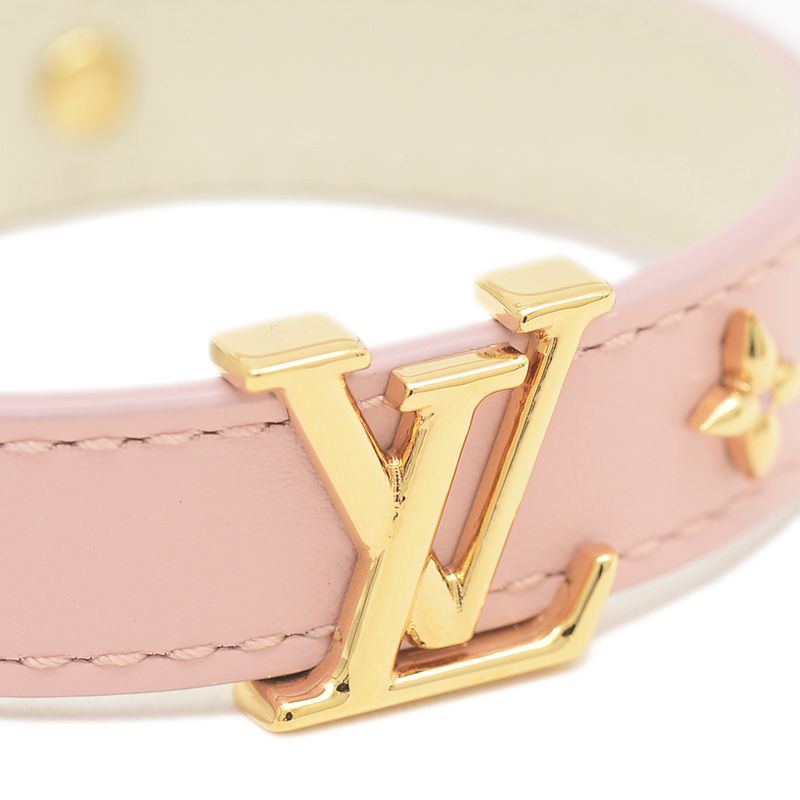 Louis Vuitton ピンク レザー ブレスレット LOUIS VUITTON ルイヴィトン 小物 アクセサリー ブレスレット