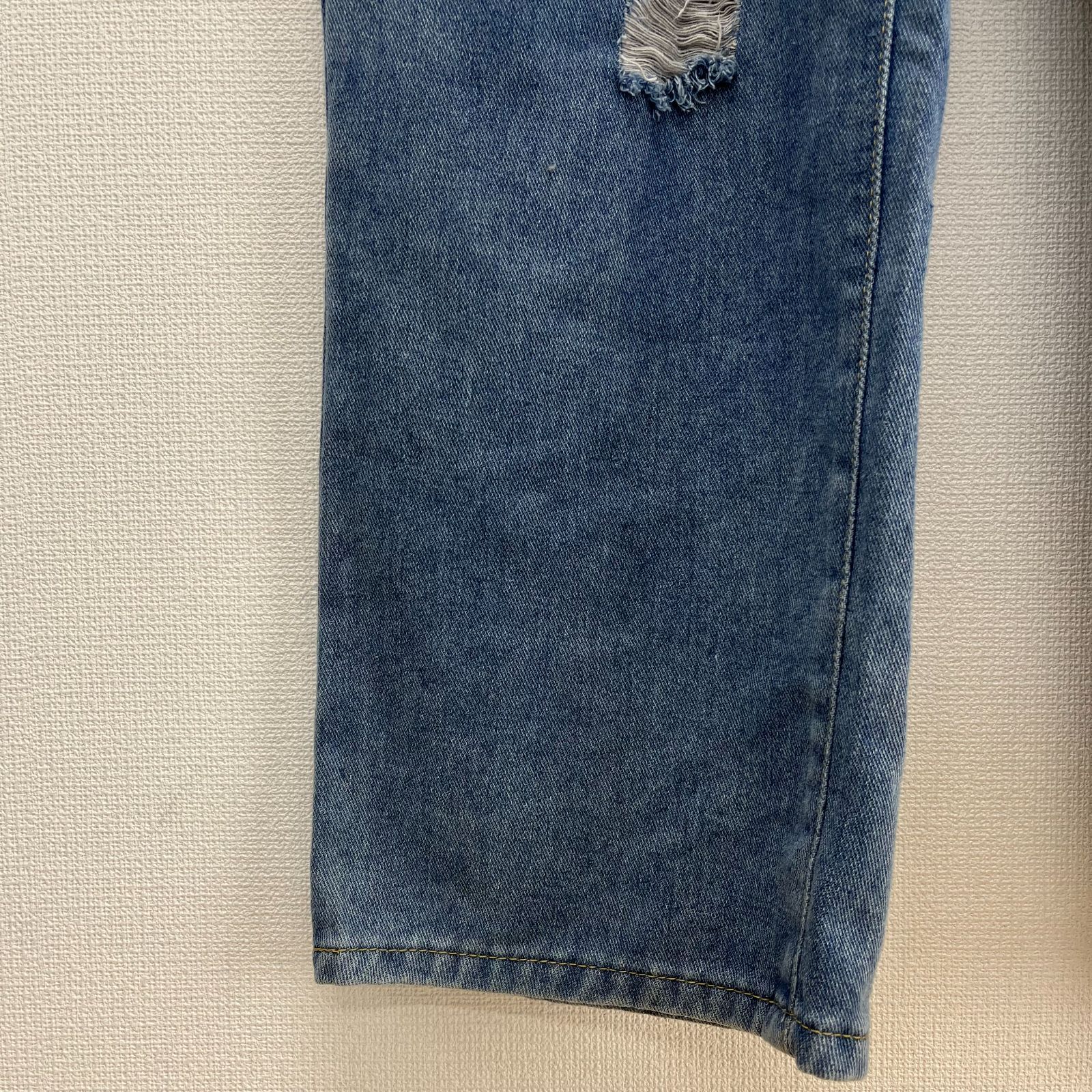 ジーンズ JE-加工ストレートデニムパンツ メンズ レディース JACKROSE 
