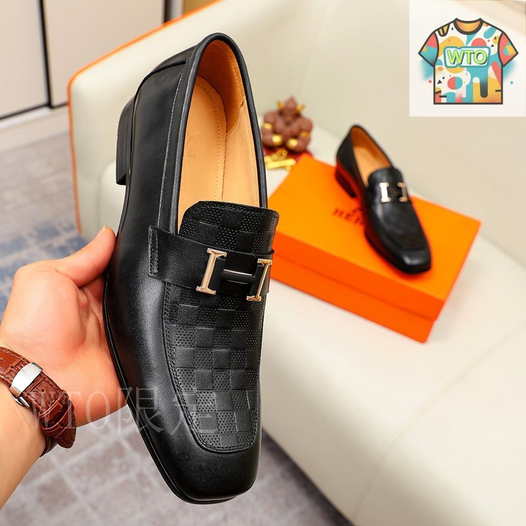 【正規品】ほぼ未使用 エルメス HERMES レザー ビジネス シューズ 37 幅広いシーンで使える♪】エルメス☆革靴 (HERMES/ドレス