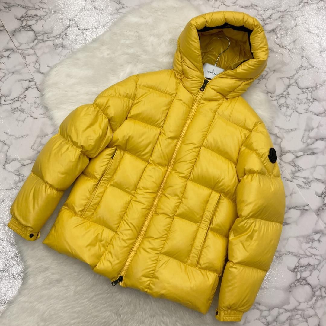 MONCLER モンクレール ドゥーニャック DOUGNAC ロゴ ダウン ジャケット イエロー 3 PAWNSHOPRiZ パウンショップリズ -  メルカリ