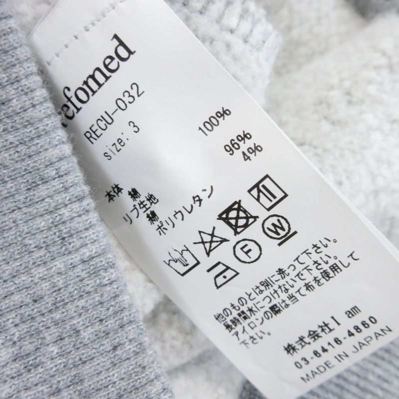未使用 REFOMED リフォメッド PULLOVER HOODIE RECU-032 プルオーバー  
