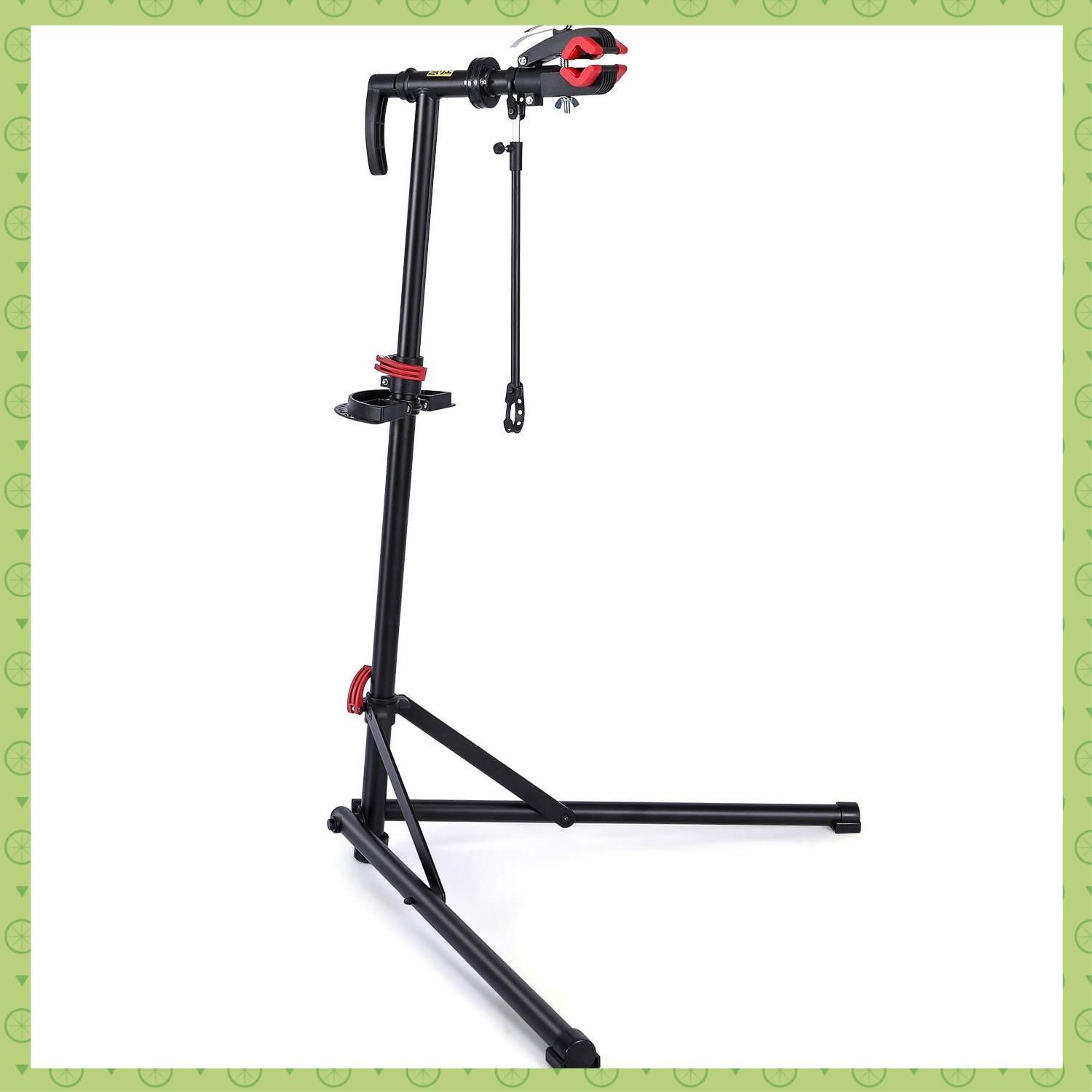 【新着商品】ブラック 工具トレー/ハンドル支えバー付 （CX-C10） ディスプレイスタンド 折りたたみ式 高さ/角度調節可 スチール製 ロードバイク ワークスタンド メンテナンススタンド 自転車 CXWXC