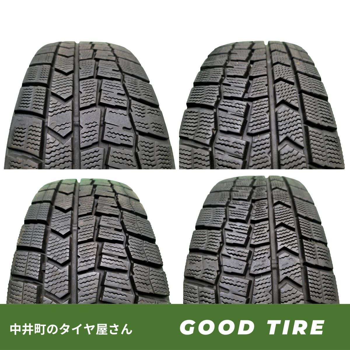 185 60R15 ダンロップ WINTERMAXX WM02 4本 製 8分山 タイヤ アクア フィット シエンタ 6946