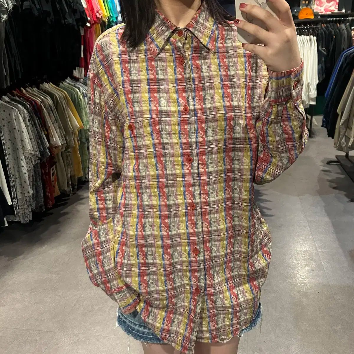 671 MISSONI SPORTS MISSONI ミッソーニ スポーツ チェック パターン テクスチャー シャツ