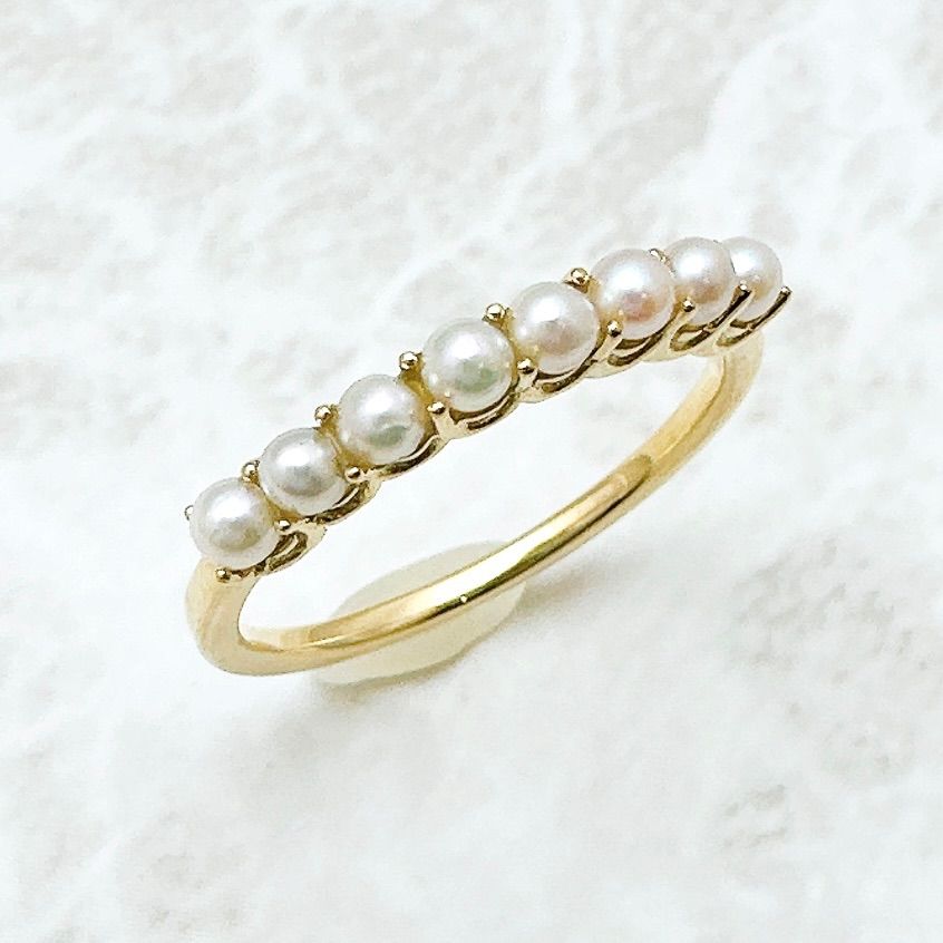 アガット パール リング 11号 アガット K18パールリング11号 アガット