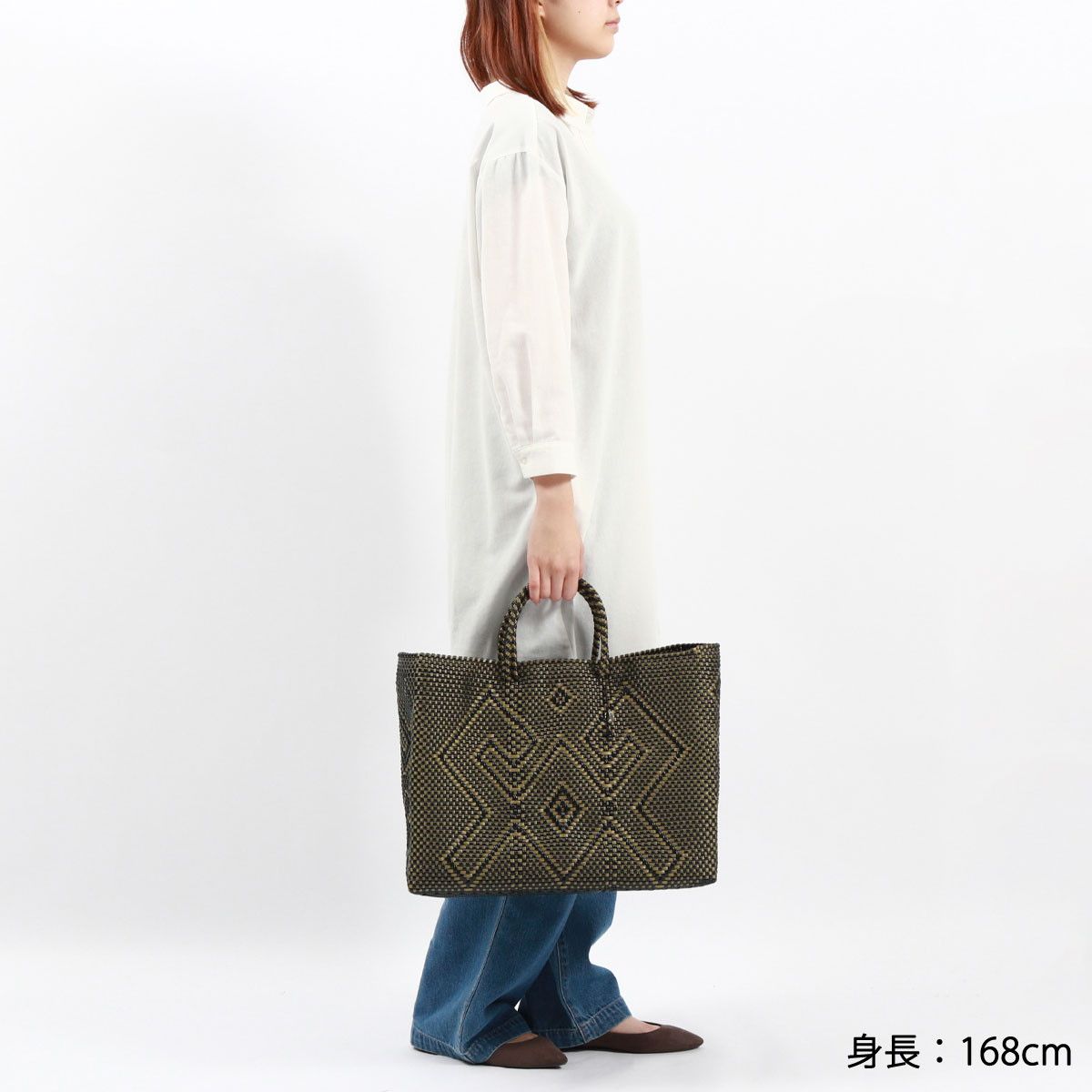 OJO DE MEX トートバッグ かごバッグ レディース A4 B4 大きめ オホ デ