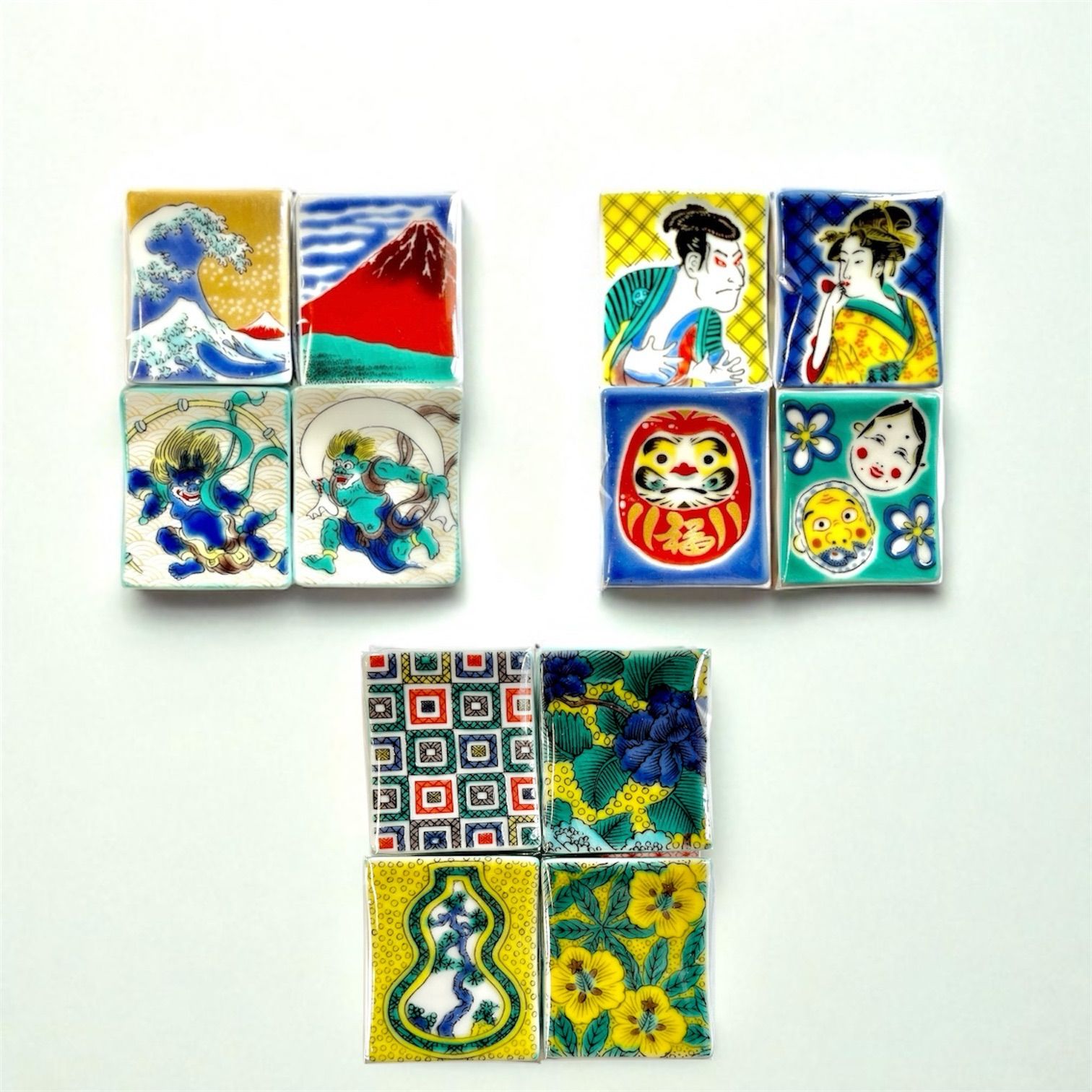 新品‼️九谷焼　色絵箸置き コレクションセット 九谷焼】色絵箸置き・コレクション ※こちらは4個ずつのセットに