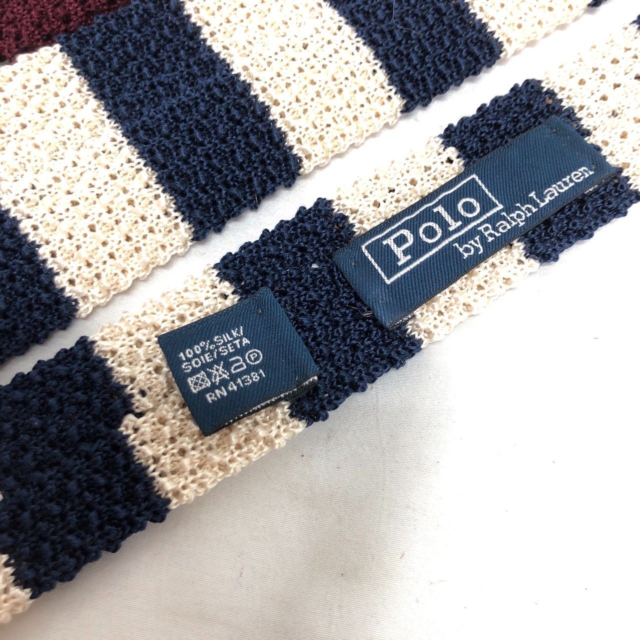 Polo by Ralph Lauren ニットタイ シルク ブラック Tatsu Nakao様